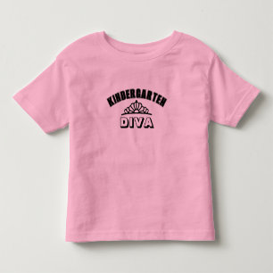 Camiseta Infantil Tiara de Diva do Jardim de Infância