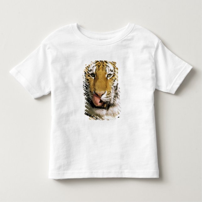 Camiseta Infantil Tiger Michigan Zoo (Frente)