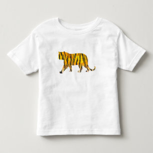 Camiseta Infantil Tiger preto e laranja