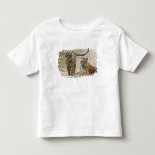 Camiseta Infantil Tigre-de-bengala e filhote, Ranthambhor