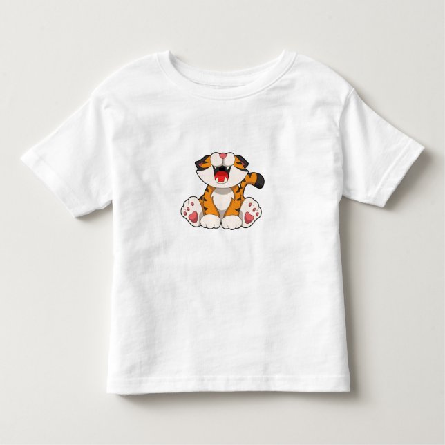Camiseta Infantil Tigre-de-coleira (Frente)