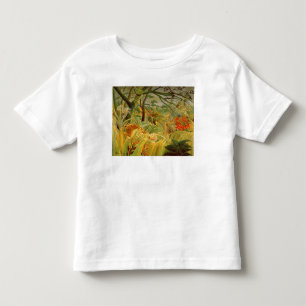 Camiseta Infantil Tigre em uma tempestade tropical 1891