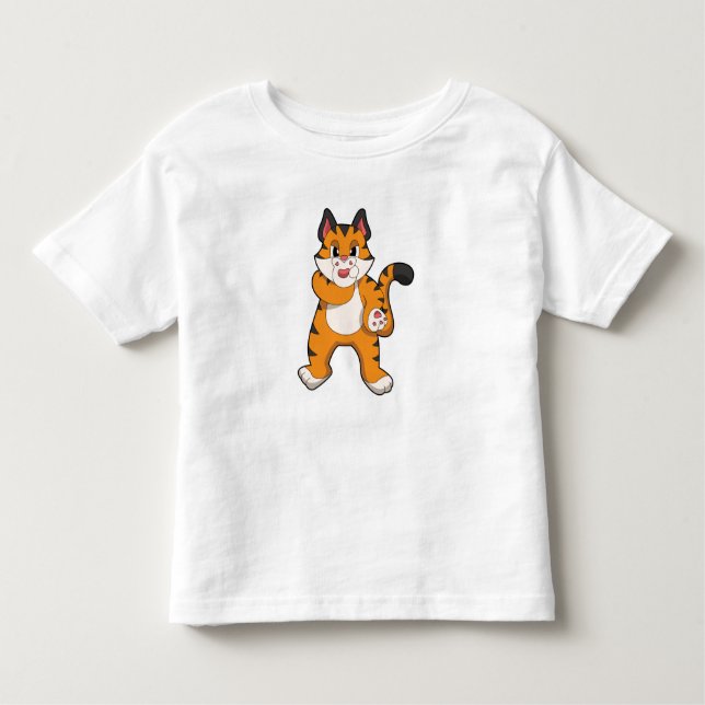 Camiseta Infantil Tigre silencioso (Frente)