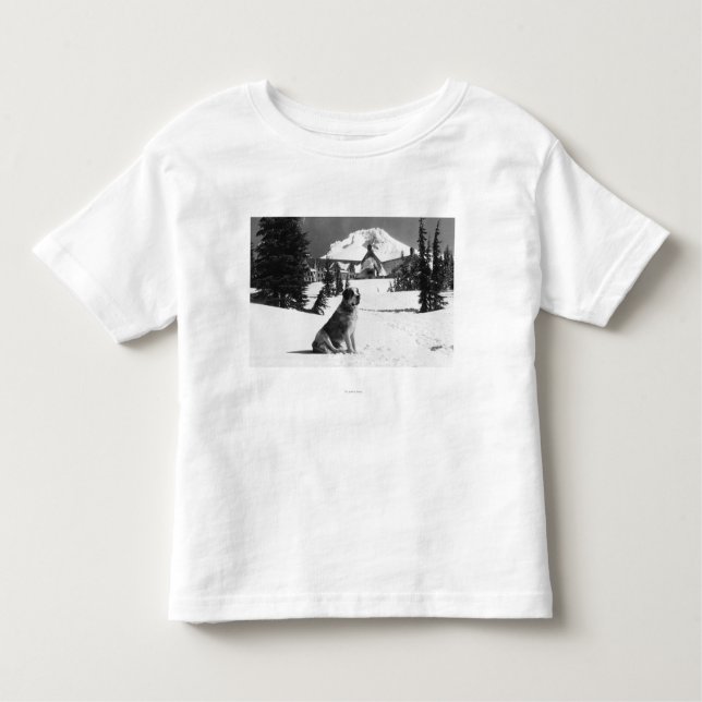 Camiseta Infantil Timberline Lodge e "Lady" o dono (Frente)