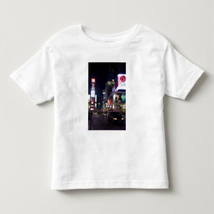 Camiseta Infantil Times Square à noite em Manhattan, Nova York