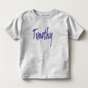 Camiseta Infantil Timothy, Name, logo