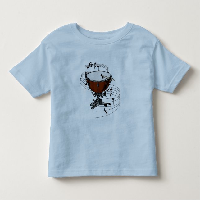 Camiseta Infantil Timpani (cilindro da chaleira) (Frente)