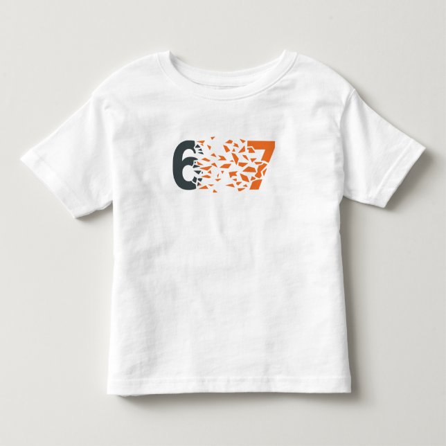 Camiseta Infantil Tipografia Abstrata 67 (Frente)