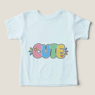 Camiseta Infantil Tipografia Pastel Fofa