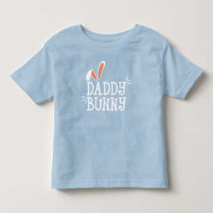 Camiseta Infantil Tipografia simples de Páscoa coelho de Pai   Camis
