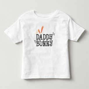 Camiseta Infantil Tipografia simples de Páscoa coelho de Pai   Camis