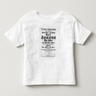 Camiseta Infantil Titlepage de Abendmusik, 1705