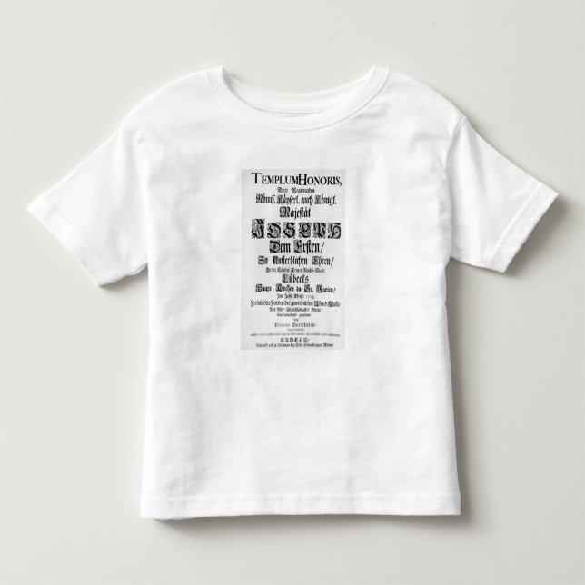 Camiseta Infantil Titlepage de Abendmusik, 1705 (Frente)