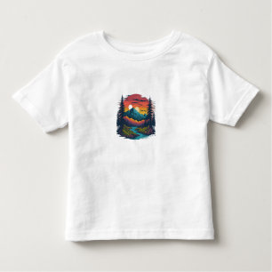 Camiseta Infantil ** Título:* Serene Nature Wonderland Toddler
