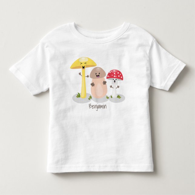 Camiseta Infantil Toadstool (fungo-guaii) (Frente)