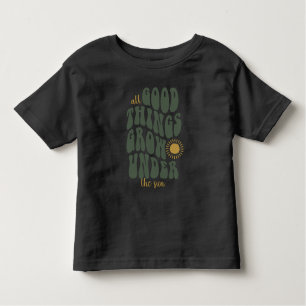 Camiseta Infantil Todas as coisas boas crescem sob o sol