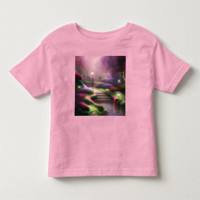 Camiseta Infantil Todas as Flores Lindas (Frente)