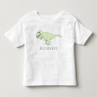 Toddler Boy Doodle T-Rex Dinossauro com Nome