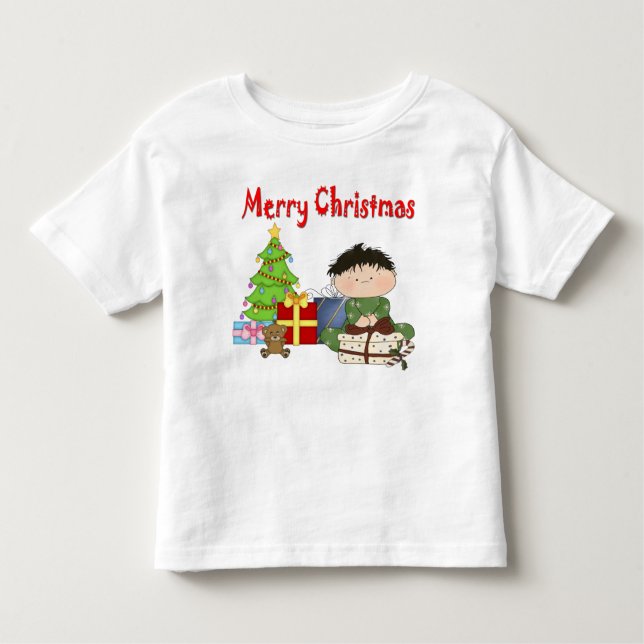 Camiseta Infantil Toddler Boy Toddler T-Shirt de Natal (Frente)
