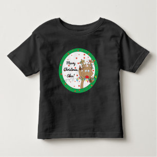 Camiseta Infantil Toddler de Natal: Tee/Reindeer