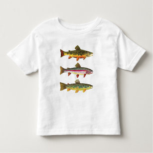 Camiseta Infantil Toddler está a pescar sardas com 3 moscas