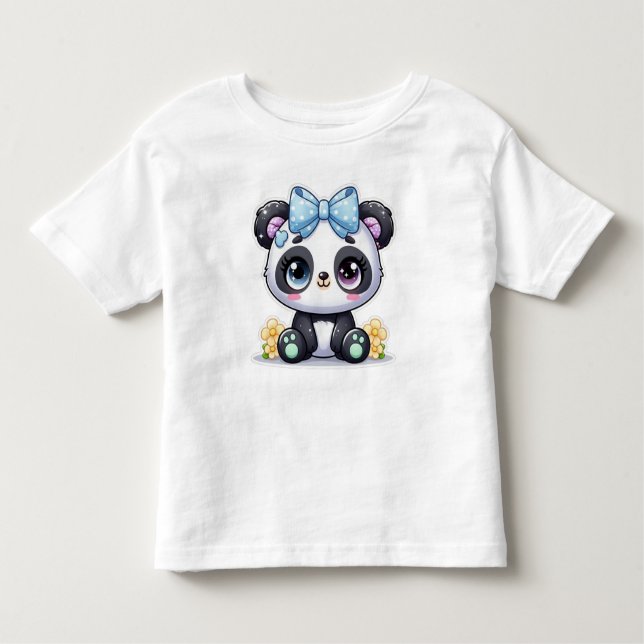 Camiseta Infantil 👕🧒Toddler Fine Jersey panda baby T-Shirt (Frente)