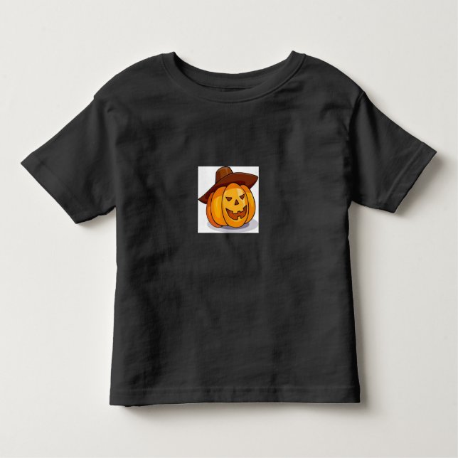 Camiseta Infantil Toddler Halloween Jack-O-Lantern T-Shirt (Frente)