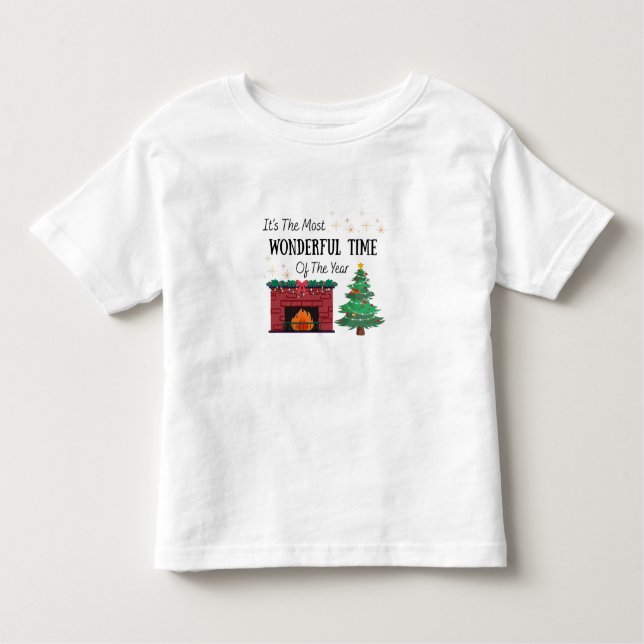 Camiseta Infantil Toddler Most Wonderful Time of Year Shirt (Frente)