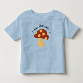 Camiseta Infantil Toddler Mushroom Ação de Graças