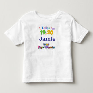 Camiseta Infantil Toddler Número Divertido