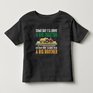 Camiseta Infantil Toddler O Grande Irmão Trator Gráfico Filho Irm