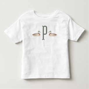 Camiseta Infantil Toddler Personalizou o Camisa-T do Pato-de-Mallard