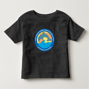 Camiseta Infantil Toddler Point Logotipo Elementar Fermin Preto