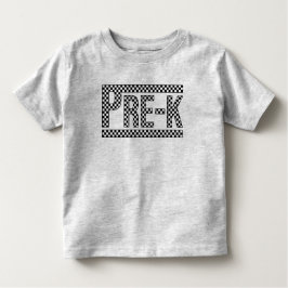 Camiseta Infantil Toddler Pré-K Checkered T-Shirt