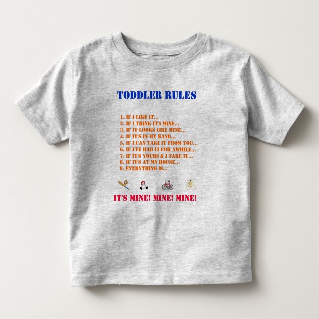 Camiseta Infantil Toddler Regras Tee (Frente)