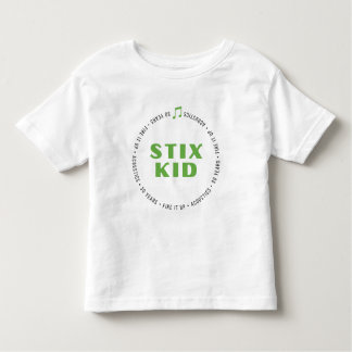 Camiseta Infantil TODDLER - Rígido Criança frente/trás (cores branca