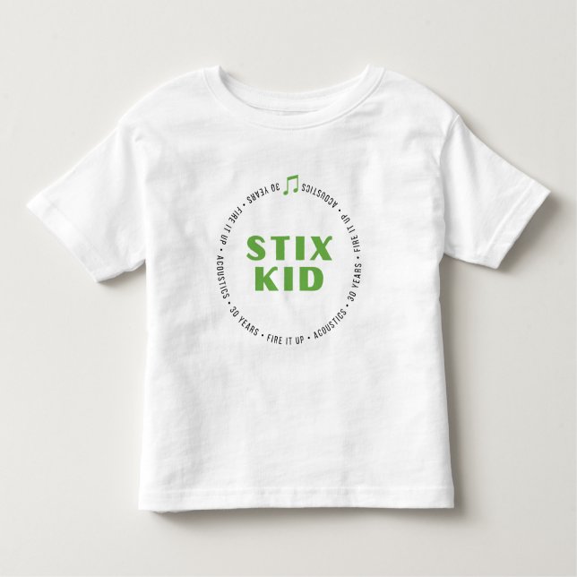 Camiseta Infantil TODDLER - Rígido Criança frente/trás (cores branca (Frente)