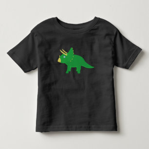 Camiseta Infantil Toddler T-Shirt com Tricerátops de desenho animad