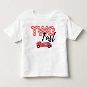 Camiseta Infantil Toddler T-Shirt, DOIS segundos aniversários Rápido