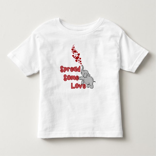 Camiseta Infantil Toddler T-Shirt - Espalhe Um Pouco De Amor (Frente)