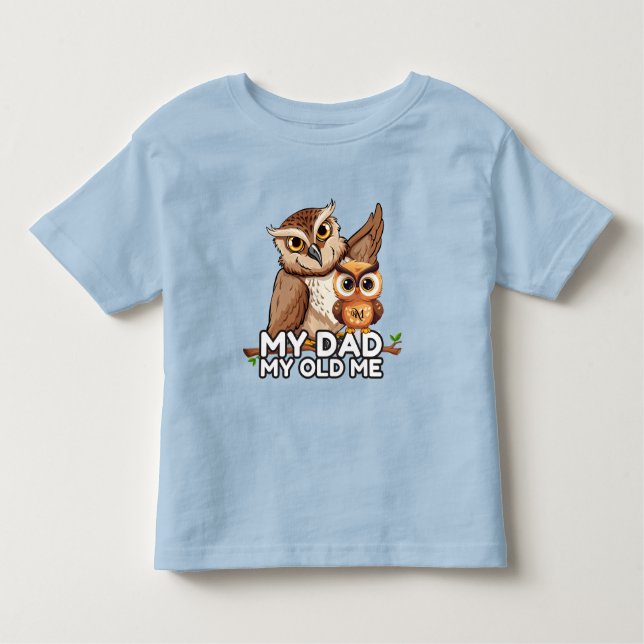 Camiseta Infantil Toddler T-Shirt: Meu Pai Meu Velho (azul) (Frente)