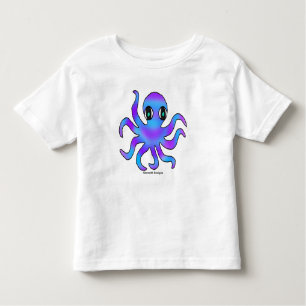 Camiseta Infantil Toddler T-Shirt - Octopus Violeta Azul (w)