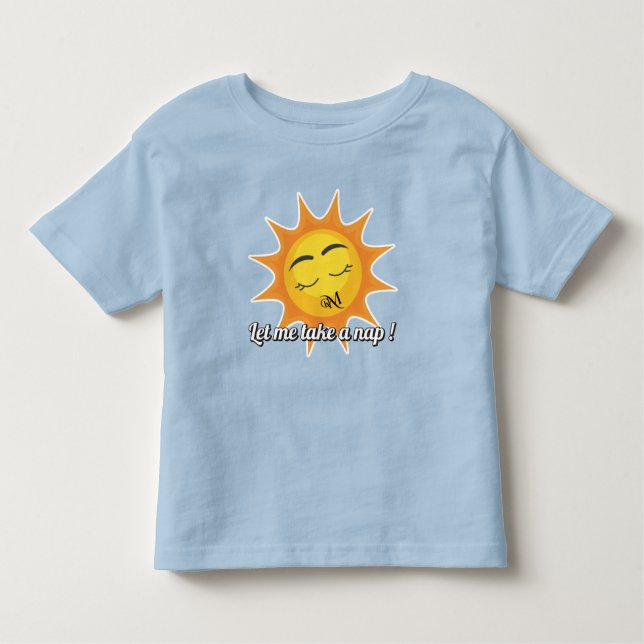 Camiseta Infantil Toddler T-Shirt : Tome uma soneca (azul) (Frente)