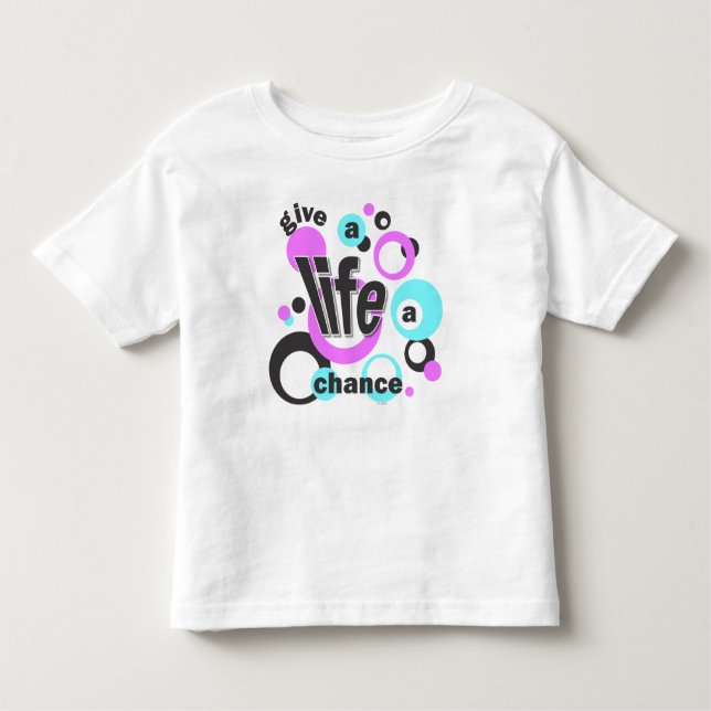 Camiseta Infantil Toddler t-shirt with a bubbly design. (Frente)