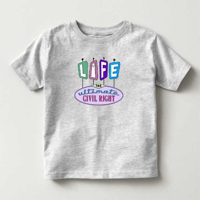 Camiseta Infantil Toddler t-shirt with a retro design. (Frente)