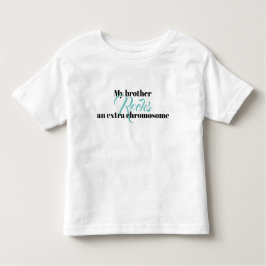 Camiseta Infantil Toddler Tshirt "O meu irmão rola