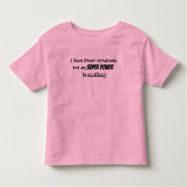 Camiseta Infantil Toddler Tshirt "...o meu super poder está a sorrir