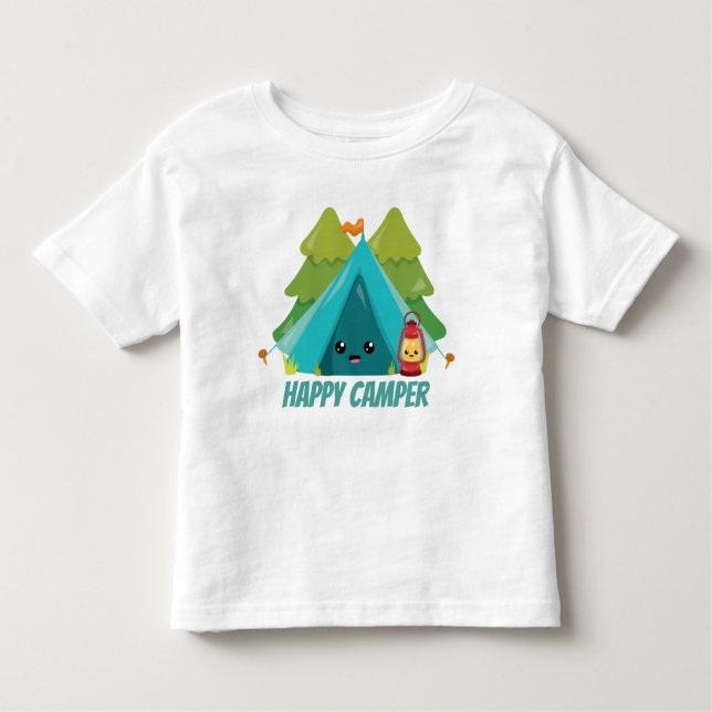 Camiseta Infantil Toddler unisex camper feliz t-shirt (Frente)