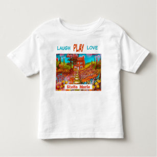 Camiseta Infantil Toddler's Dream Garden Laugh, Play, Love Toddler T