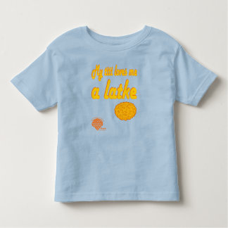 Camiseta Infantil Toddlers' Hanukkah Shirt - "Titi loves me a latke"